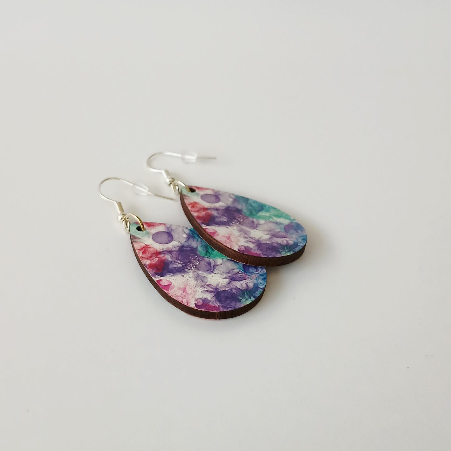 Boucle d'oreilles larme "Colorée"