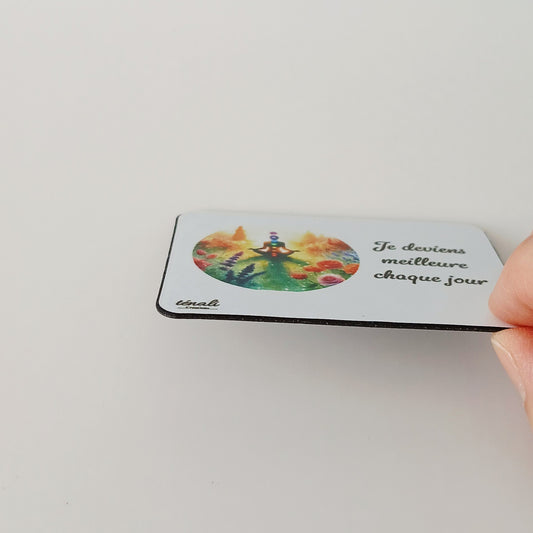 Aimant Zen "Je deviens meilleure chaque jour"