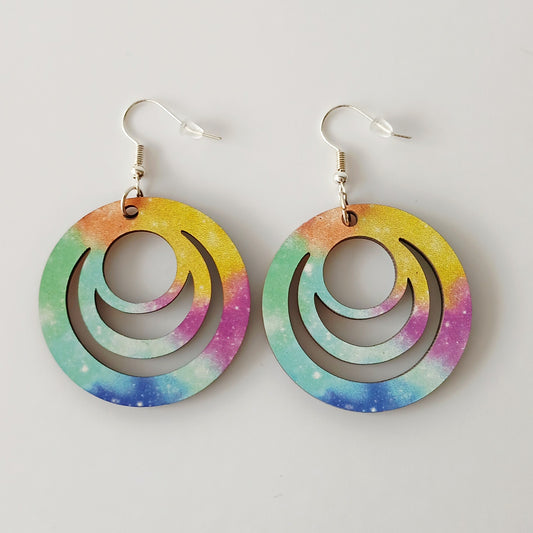 Boucle d'oreilles Galaxy "éclat de couleurs"