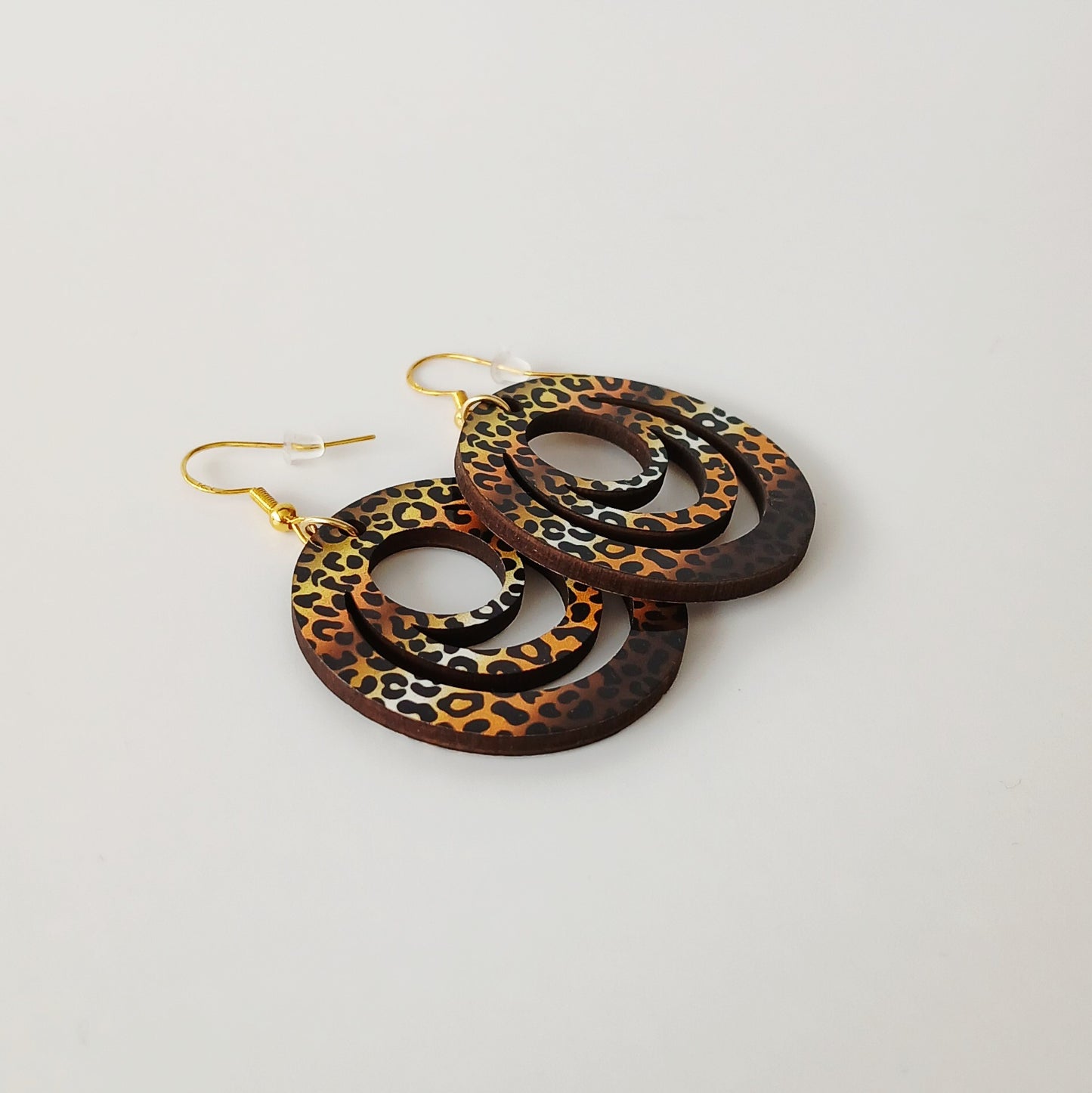 Boucle d'oreilles Galaxy "Imprimé Panthère"