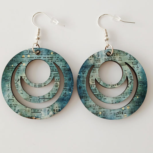 Boucle d'oreilles Galaxy "Petite note de musique"