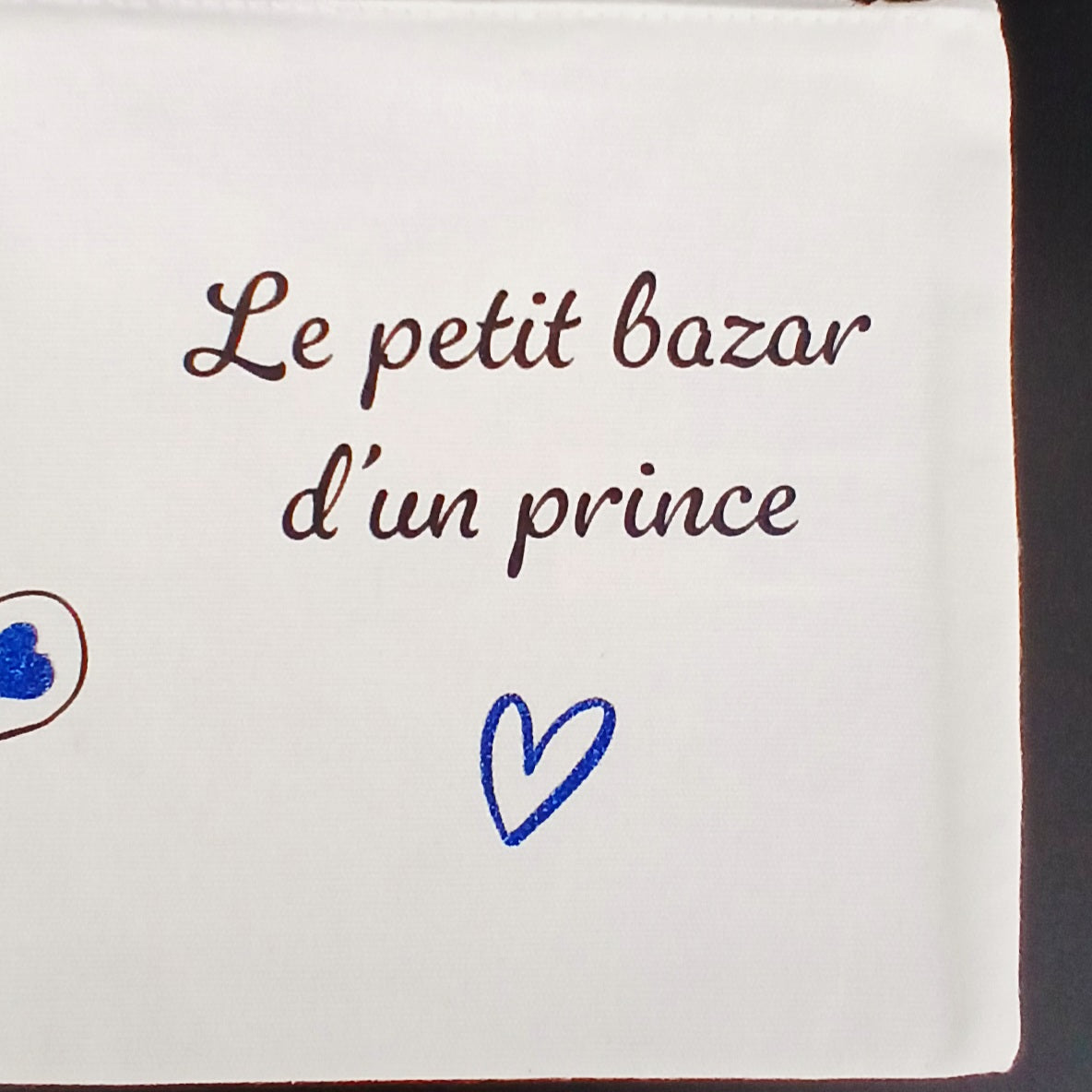 Trousse sublimée "le petit bazar d'un prince " avec Ourson.