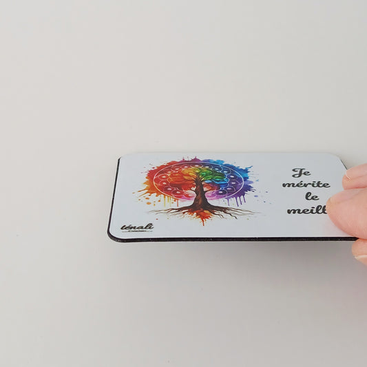 Aimant Zen "Je mérite le meilleur"