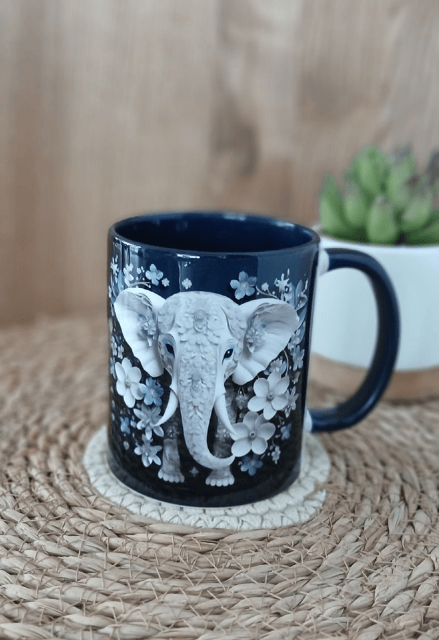Tasse sublimée "Eléphant"