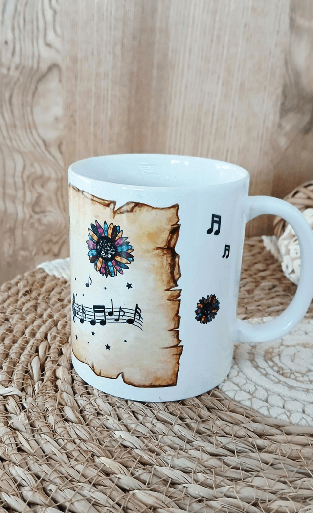 Tasse sublimée "Note de musique"