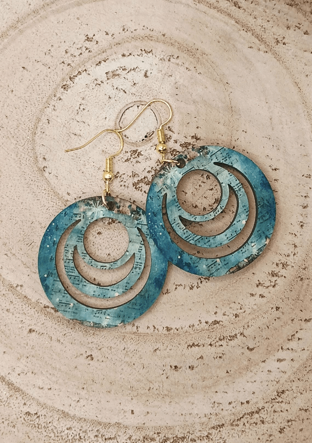 Boucle d'oreilles Galaxy "Note de musique"