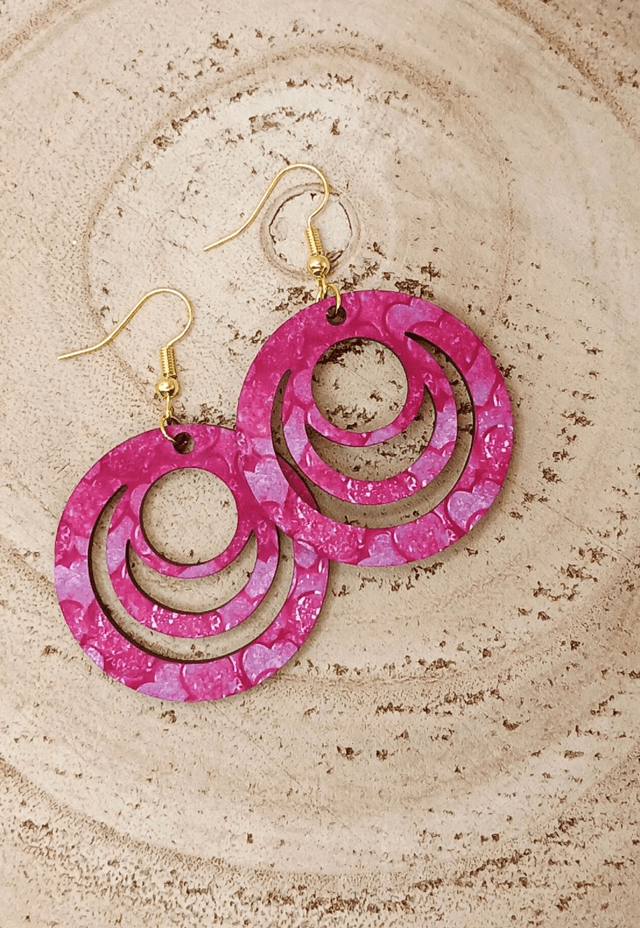 Boucle d'oreilles Galaxy "amour"