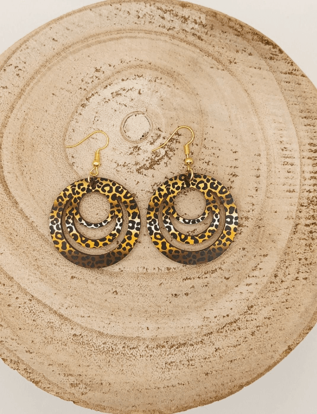 Boucle d&#039;oreilles Galaxy &quot;Panthère&quot;