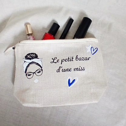 Trousse Naturelle "Le petit bazar d'une miss"
