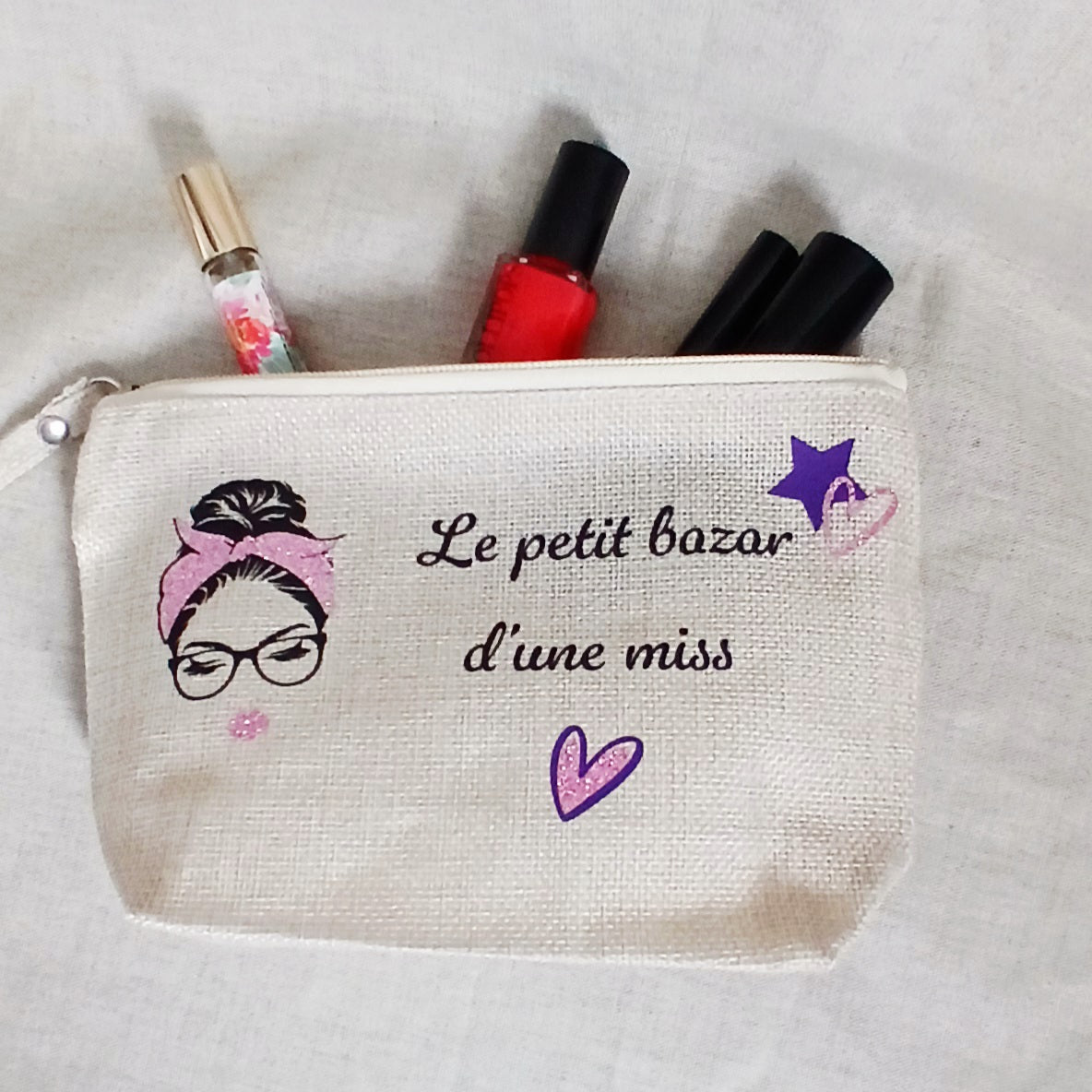 Trousse Naturelle "Le petit bazar d'une miss"