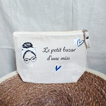 Trousse Naturelle "Le petit bazar d'une miss"