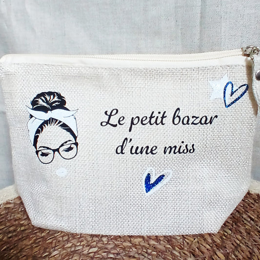 Trousse Naturelle "Le petit bazar d'une miss"