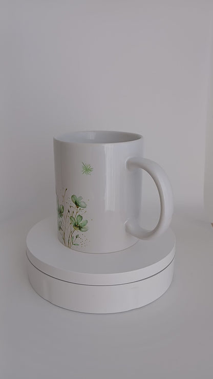 Tasse "Fleur émeraude"