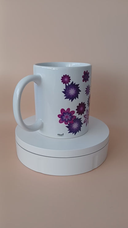 Tasse "Fleurs mauves"