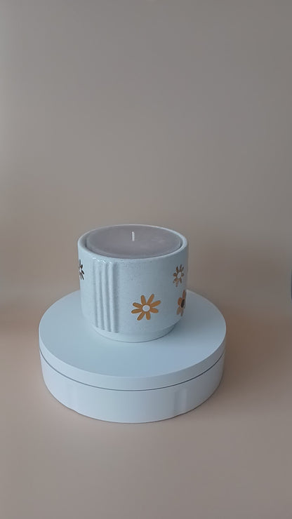 Bougie "Fleur doré"