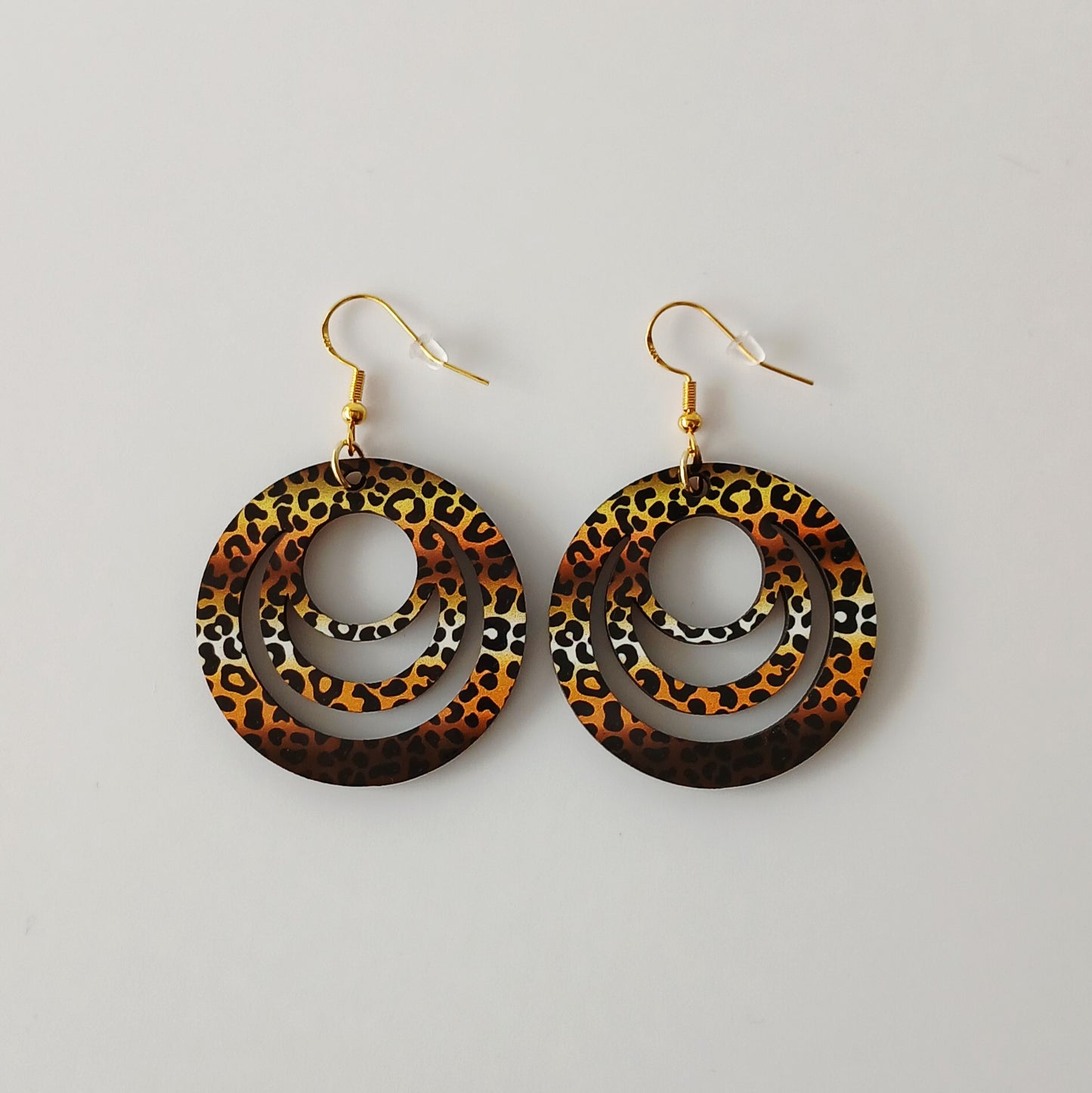 Boucle d'oreilles Galaxy "Imprimé Panthère"
