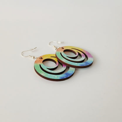 Boucle d'oreilles Galaxy "éclat de couleurs"
