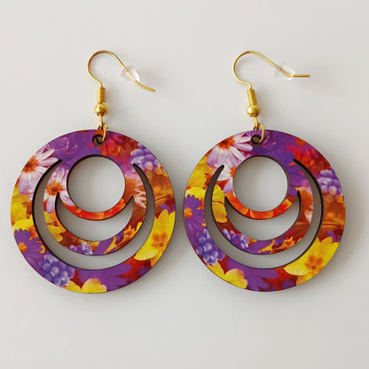 Boucle d'oreilles Galaxy "Explosion de fleurs"