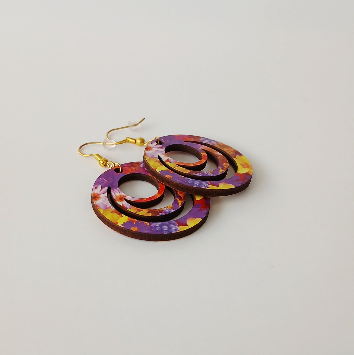 Boucle d'oreilles Galaxy "Explosion de fleurs"