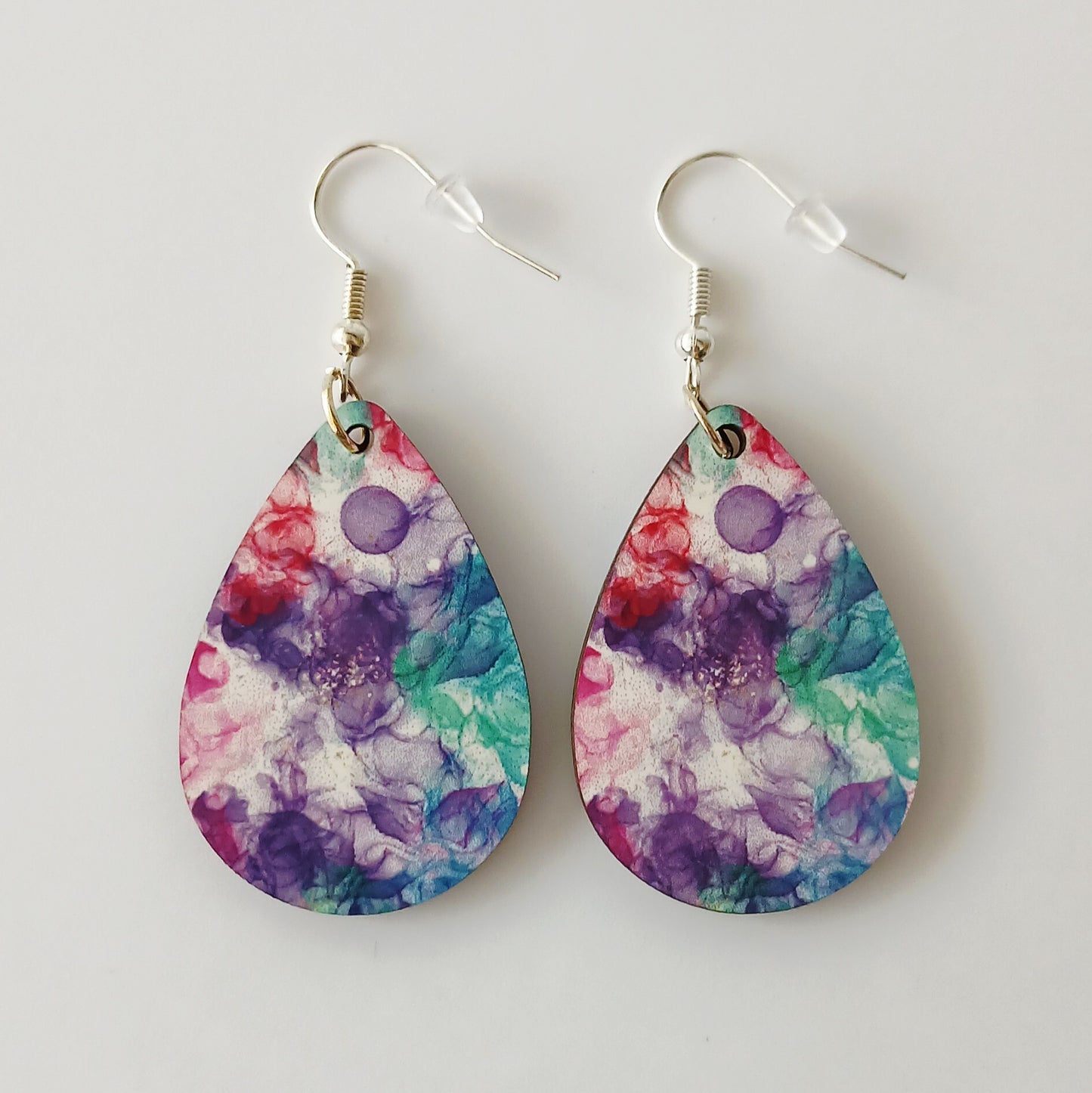 Boucle d'oreilles  larme "Colorée"