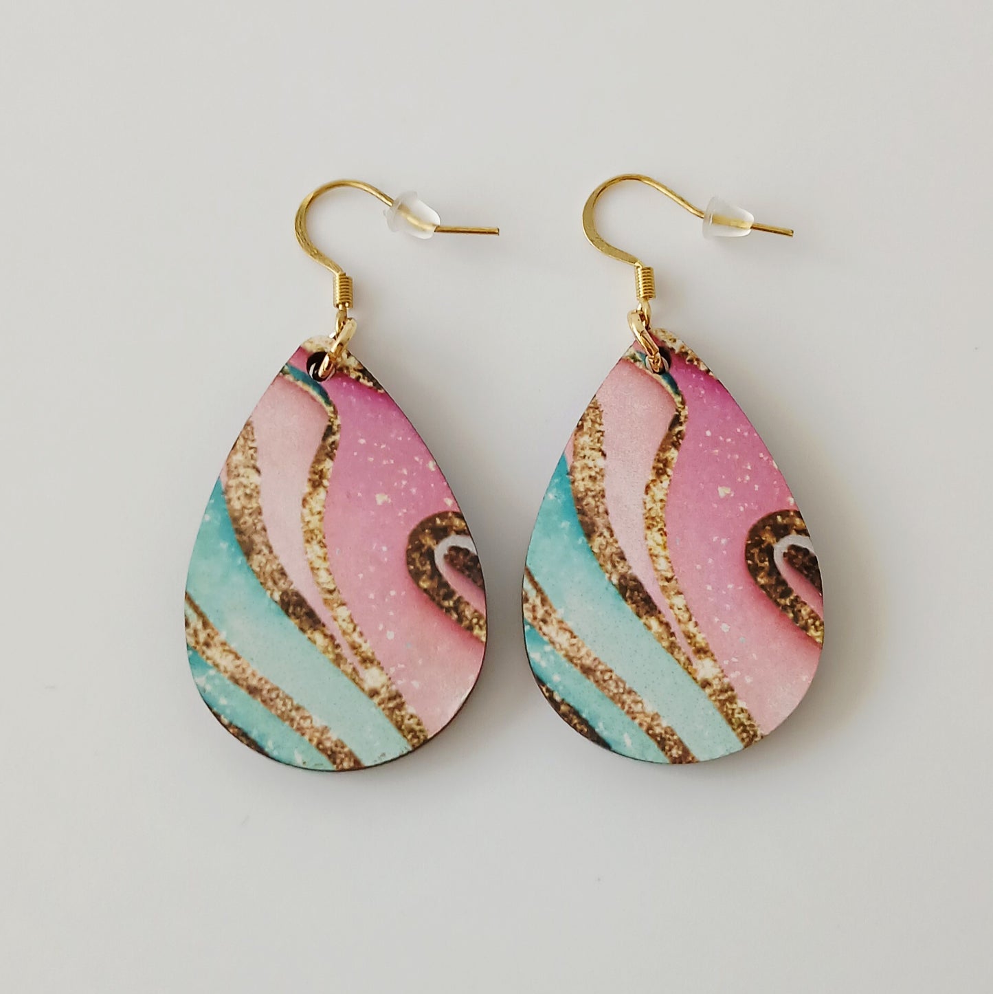 Boucle d'oreilles larme "Strass"