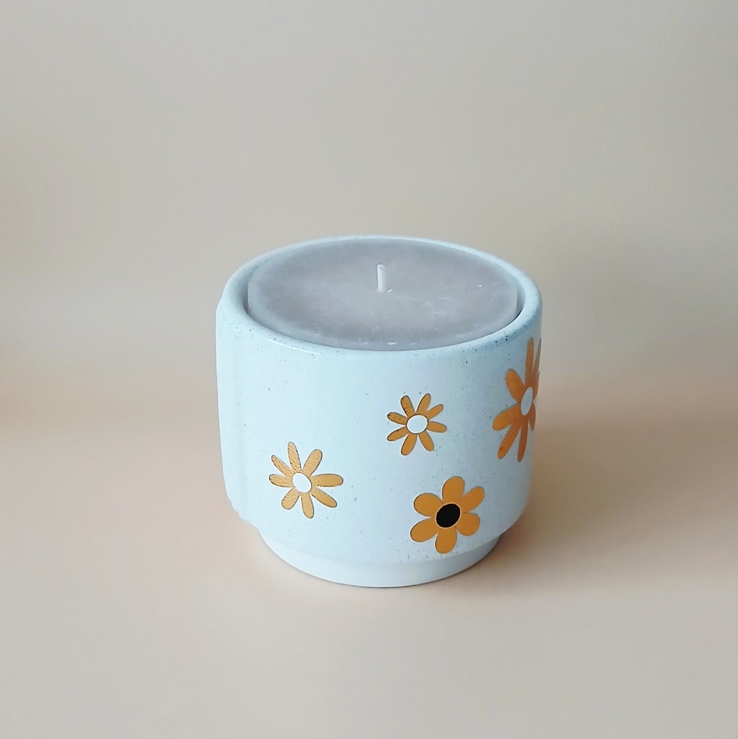 Bougie "Fleur doré"