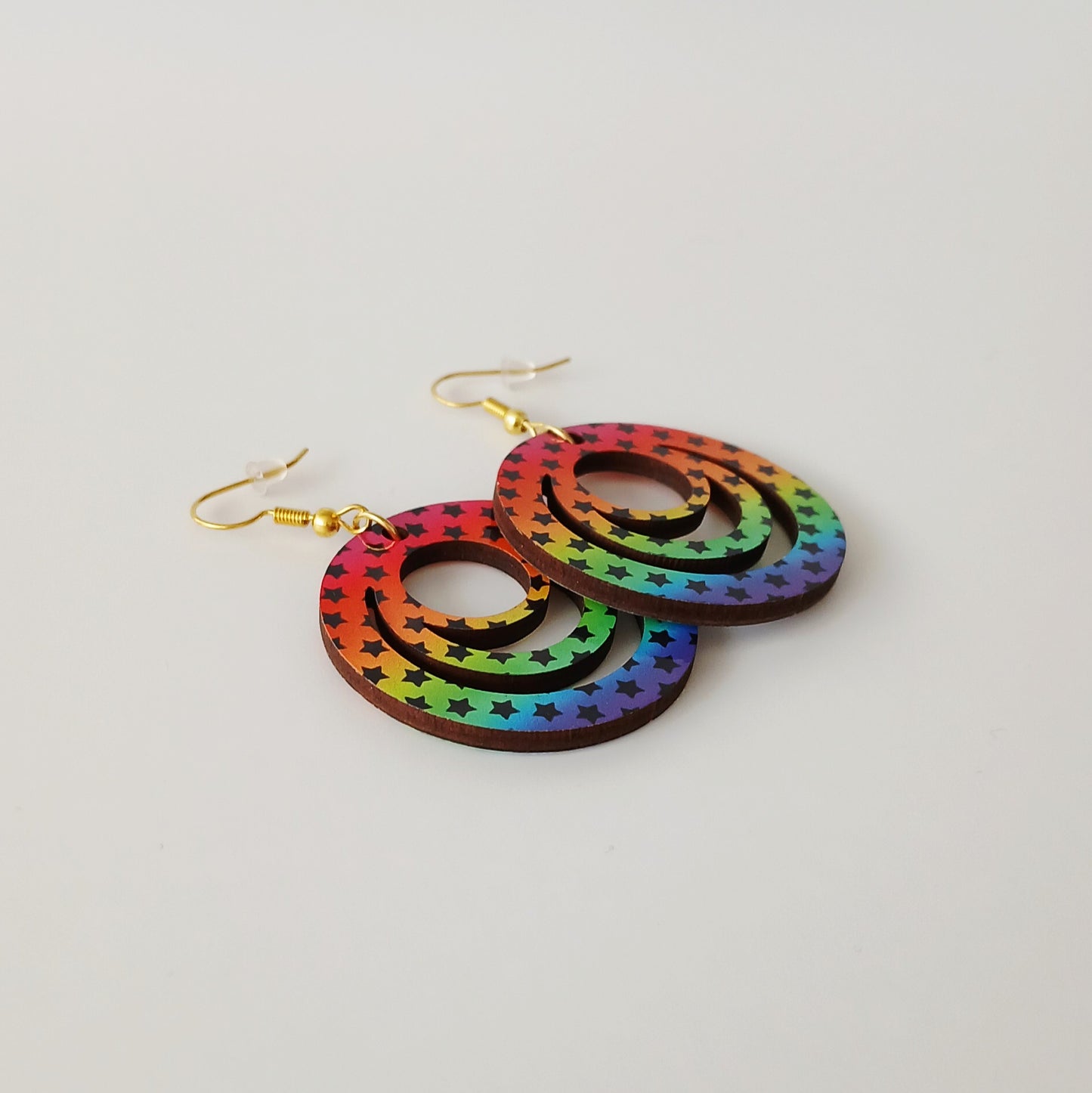 Boucle d'oreilles Galaxy "Arc-en-ciel"