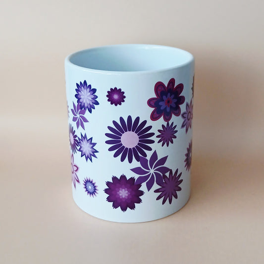 Tasse "Fleurs mauves"