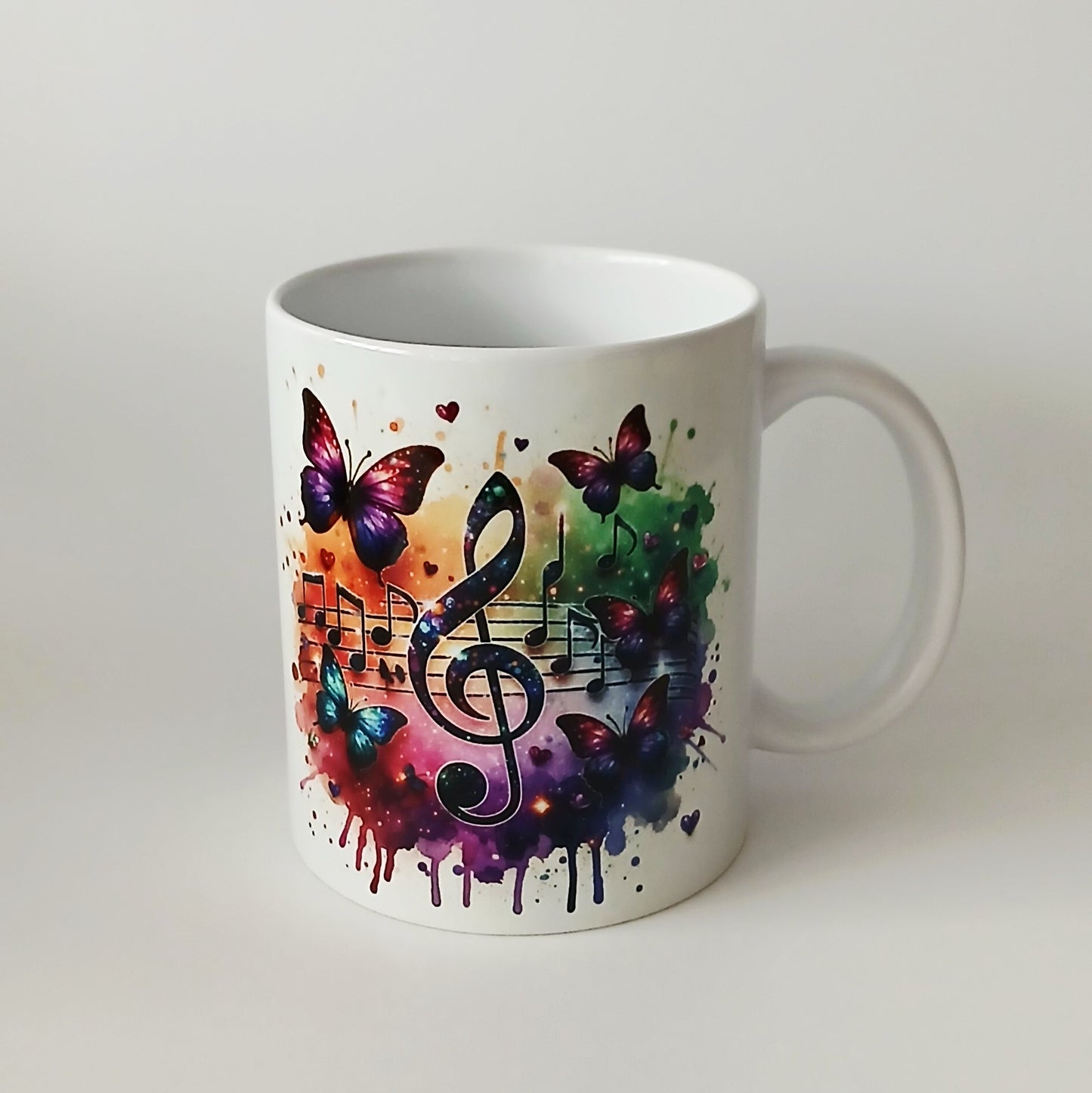Tasse "Papillon et note de musique"