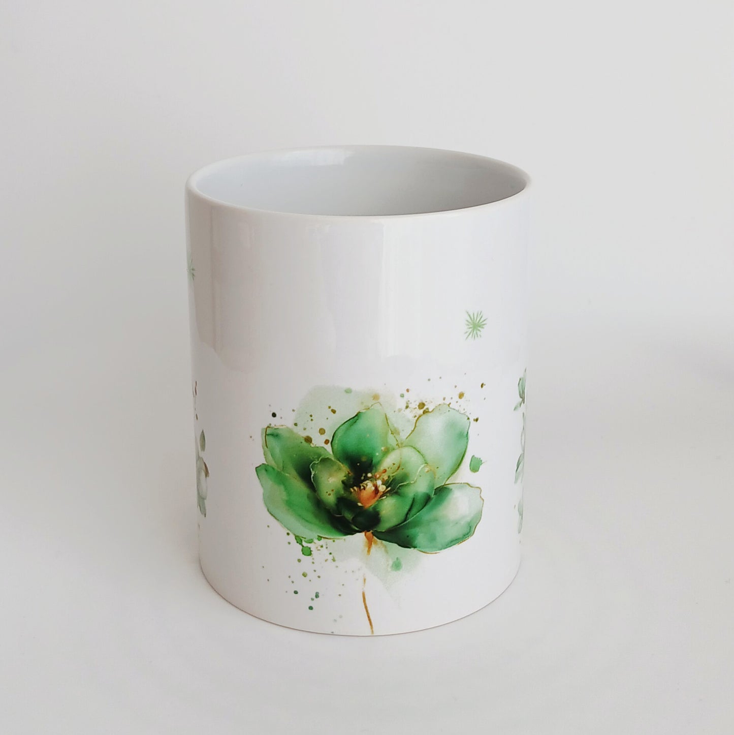 Tasse "Fleur émeraude"