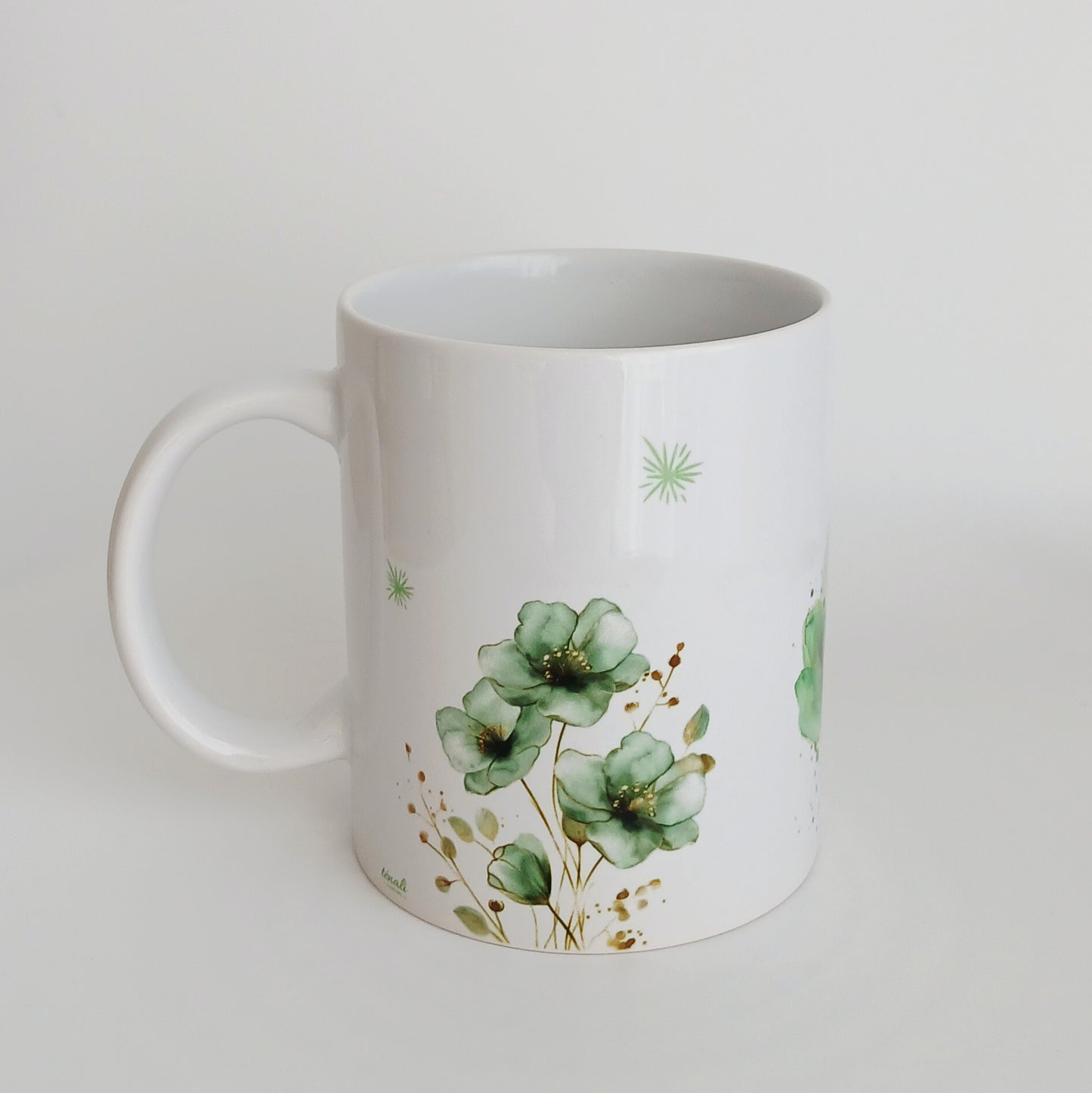 Tasse "Fleur émeraude"