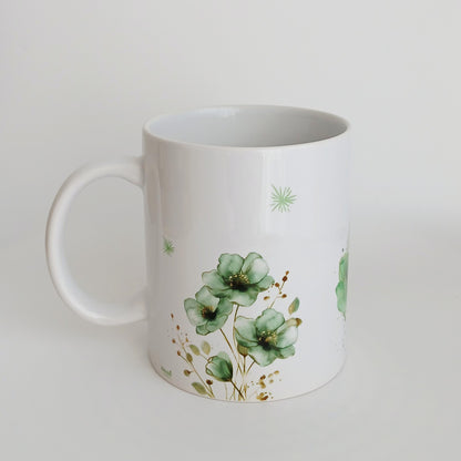 Tasse "Fleur émeraude"