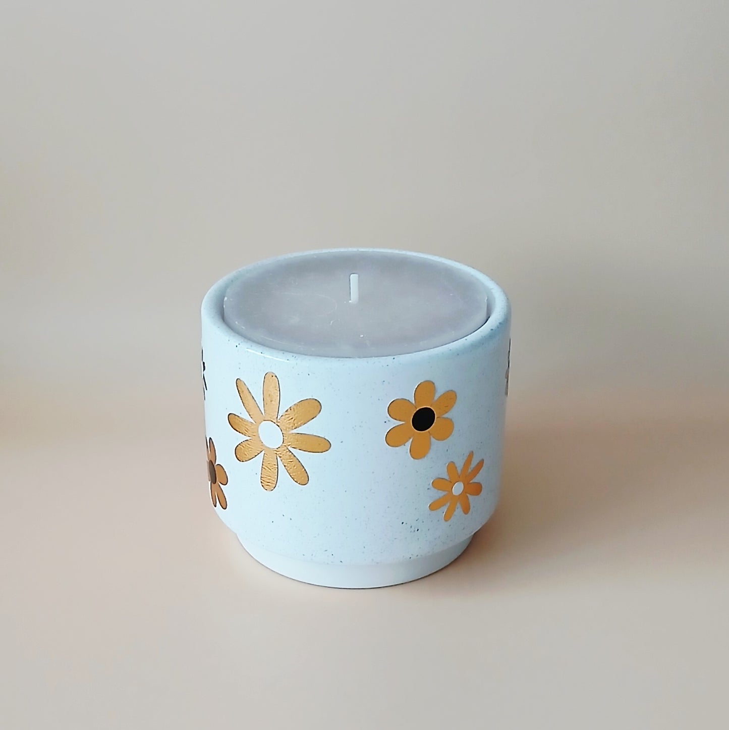 Bougie "Fleur doré"