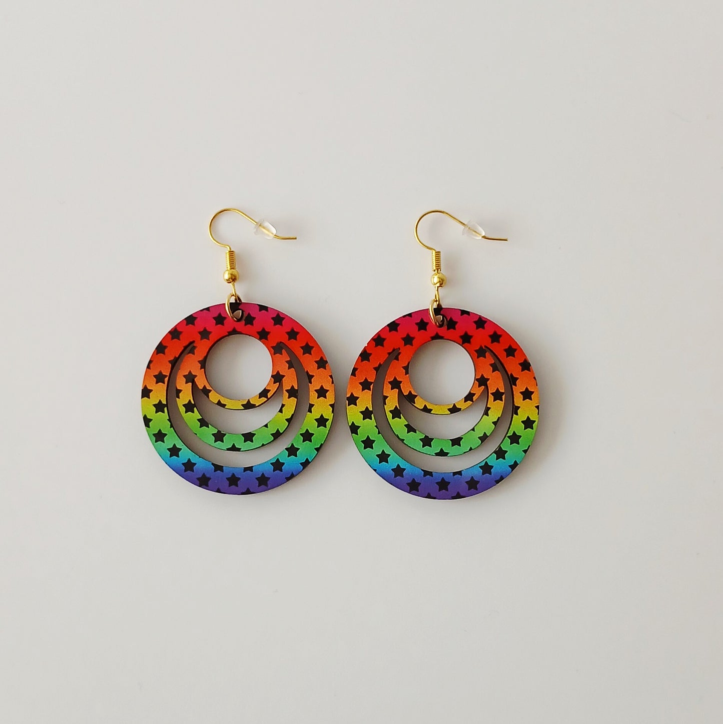 Boucle d'oreilles Galaxy "Arc-en-ciel"