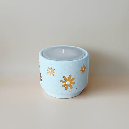 Bougie "Fleur doré"