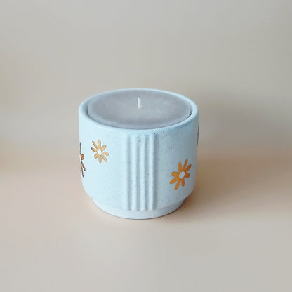 Bougie "Fleur doré"