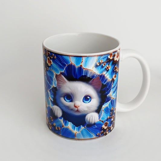 Tasse "Chat blanc"