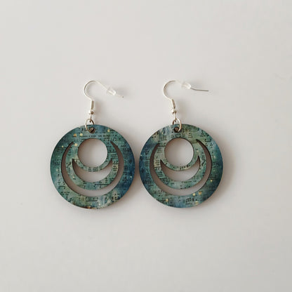 Boucle d'oreilles Galaxy "Petite note de musique"