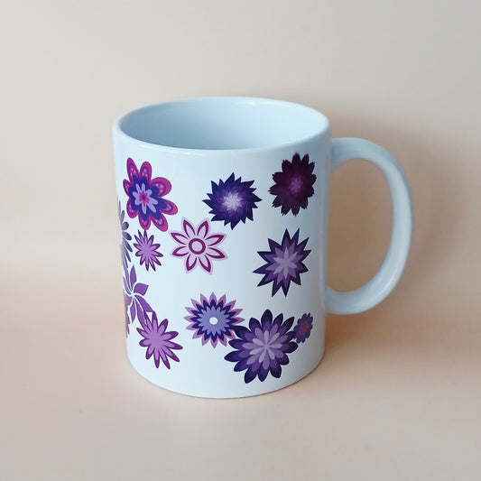 Tasse "Fleurs mauves"