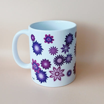 Tasse "Fleurs mauves"