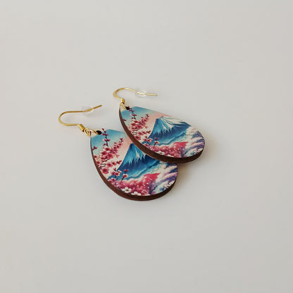 Boucle d'oreilles larme "Volcan"