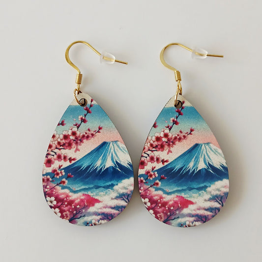 Boucle d'oreilles larme "Volcan"