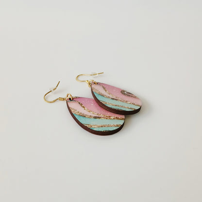 Boucle d'oreilles larme "Strass"
