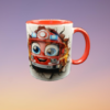 Tasse bicolore Camion de pompier