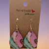 Boucle d'oreilles larmes strass