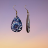 Boucle d'oreilles larmes image fleurs
