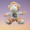 Peluche singe avec image Tigre