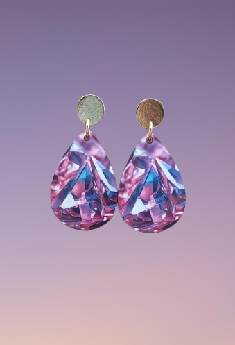 20250311_140738-removebg-preview Boucle d'oreilles larmes avec image holographique rose
